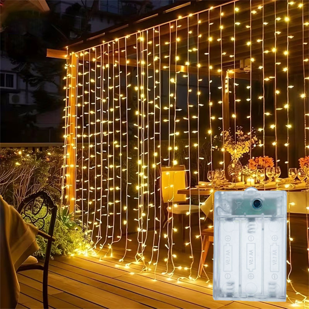 3/6m Curtain LED String Lights - огляд і ціна Led Fairy String Lights