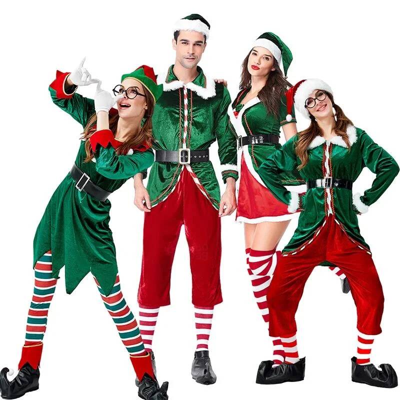 Santa Claus Cosplay Costume Ch - огляд і ціна Elf Costume Christmas