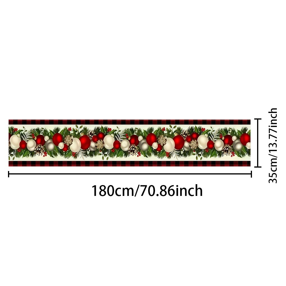 Christmas Table Runner Red Bla - огляд і ціна Christmas Table Runner