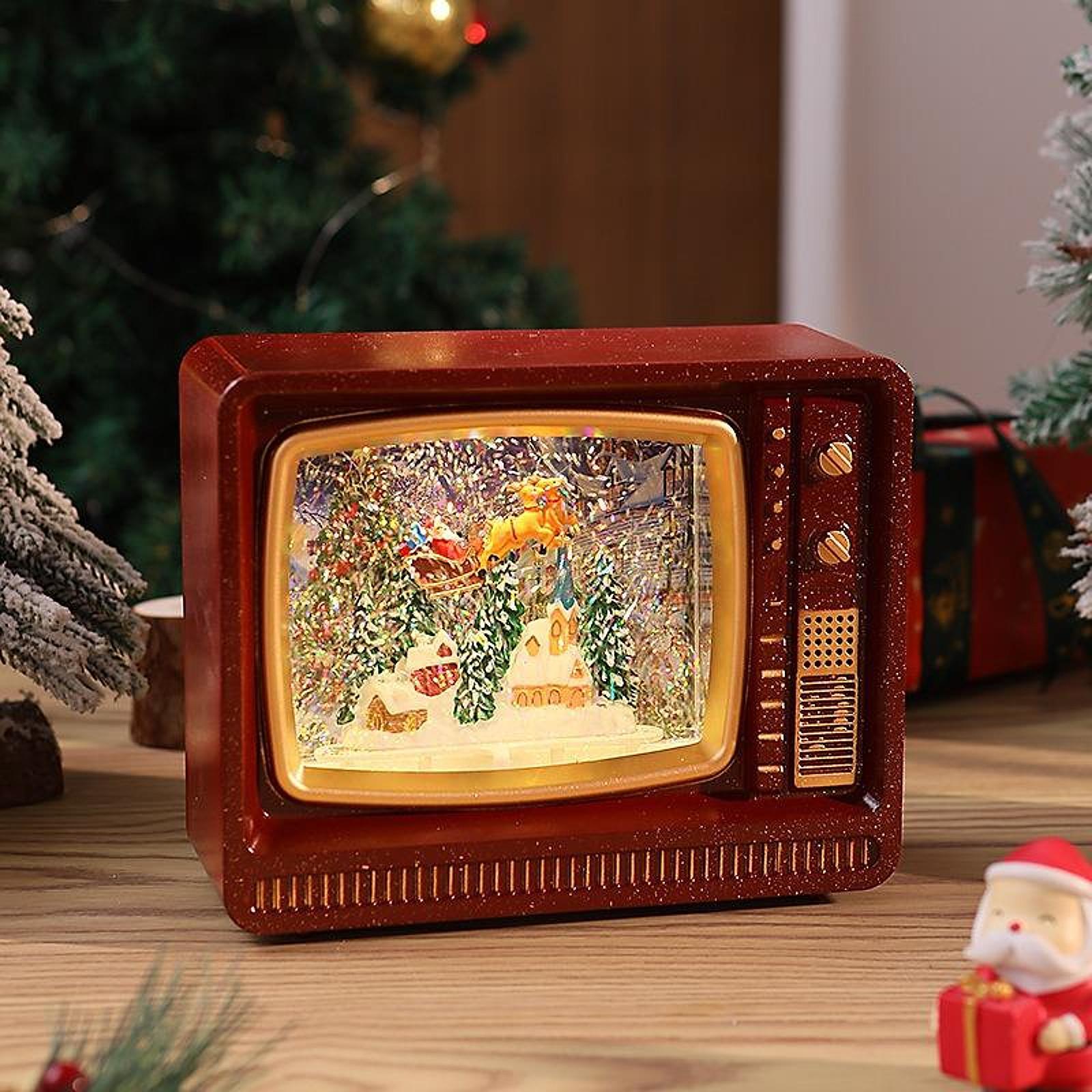 TV Shaped Music Light Lantern  - огляд і ціна Snow Globe Musical