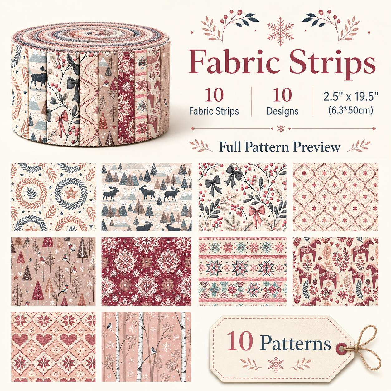10pcs Christmas Snow Bird Patt - огляд і ціна Christmas Table Runner