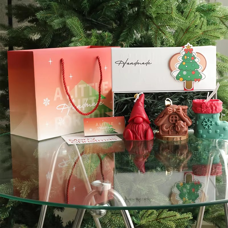 3Pcs Handmade Christmas Scente - огляд і ціна Holiday Candle Set