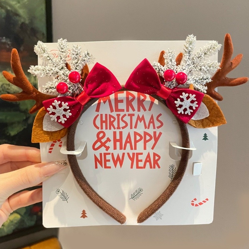 Simple Red Velvet Antler Hairb - огляд і ціна Reindeer Antlers Headband