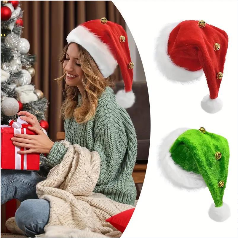 Christmas Santa Long Plush Hat - огляд і ціна Santa Hat Plush