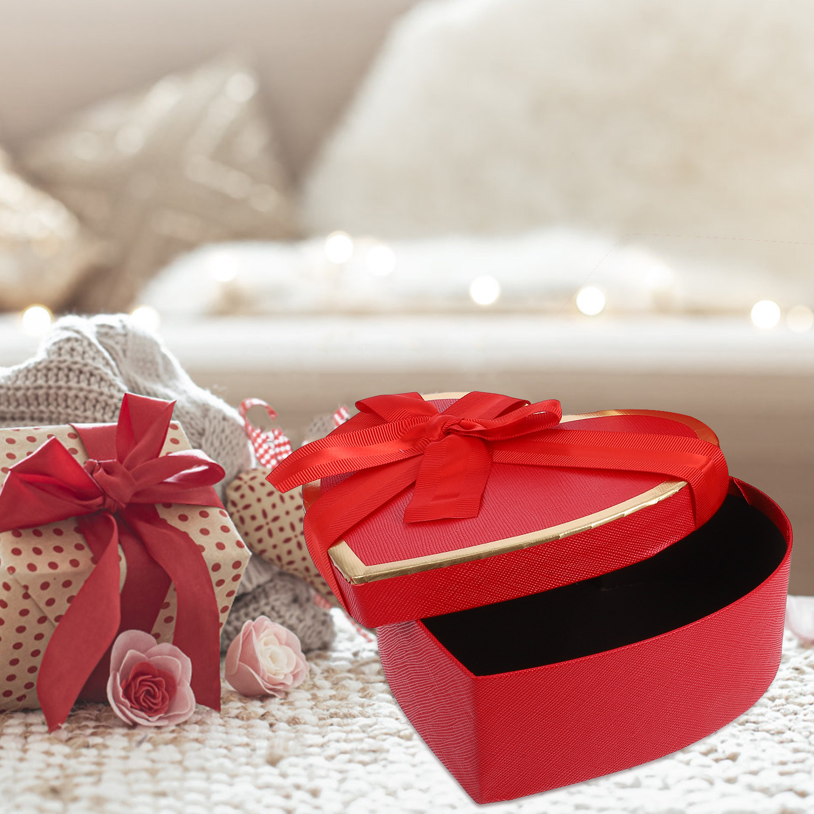 1Set Sturdy Cardboard Heart Sh - огляд і ціна Gift Box Wrap Set