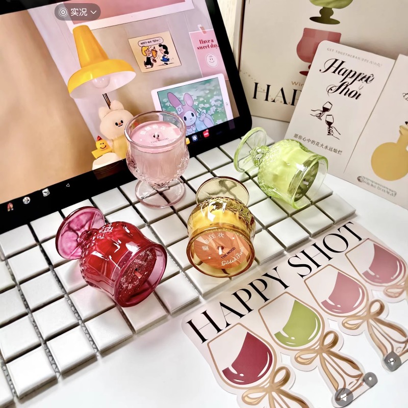 Scented Candle Gift Set Wine G - огляд і ціна Holiday Candle Set