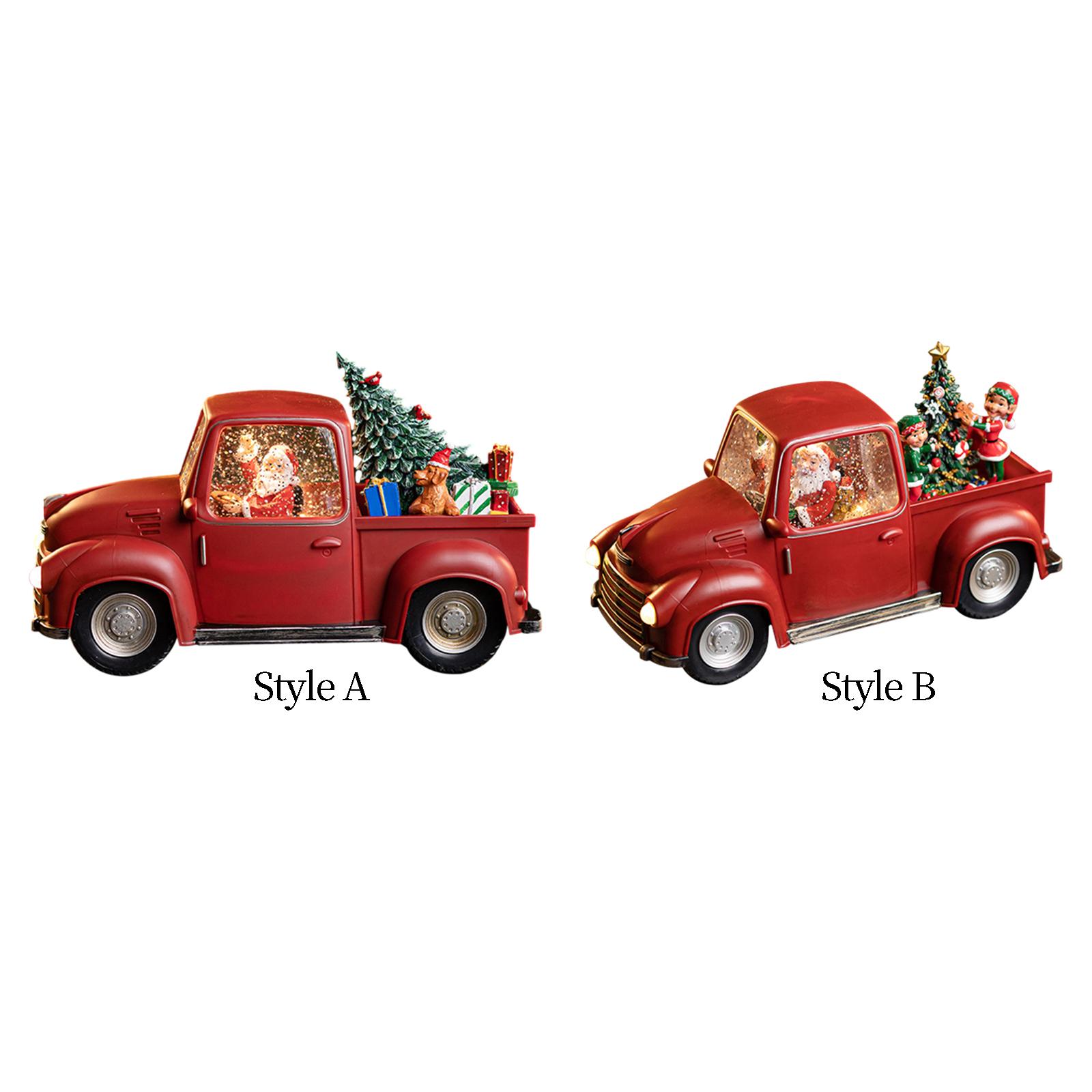 Lighted Truck Decor Light up U - огляд і ціна Snow Globe Musical