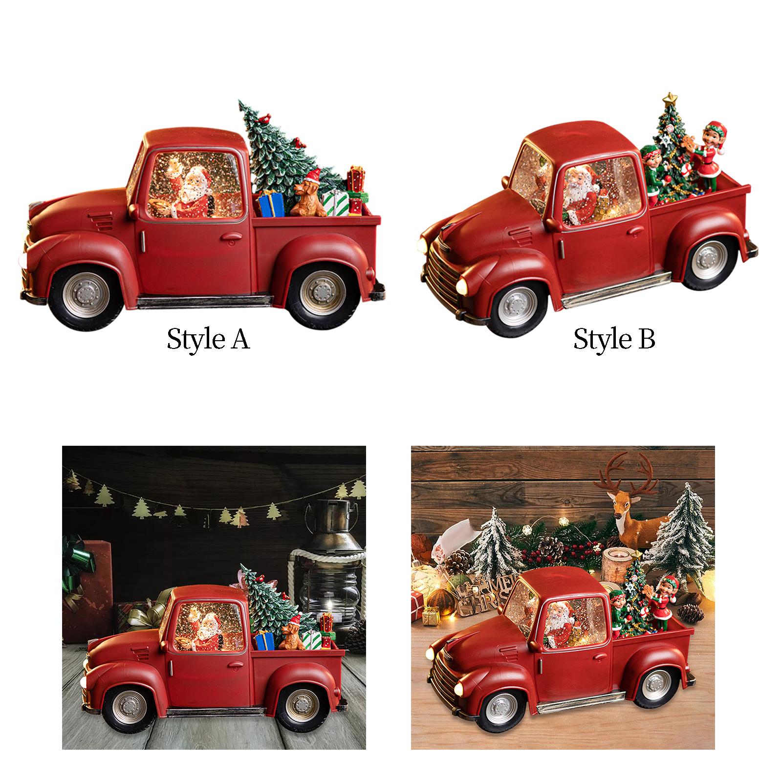 Lighted Truck Decor Light up U - огляд і ціна Snow Globe Musical