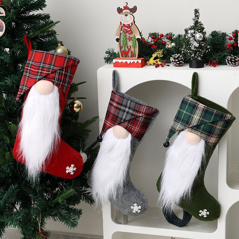 1-4PCS Christmas Treat Bags fo - огляд і ціна Christmas Stocking Hanging